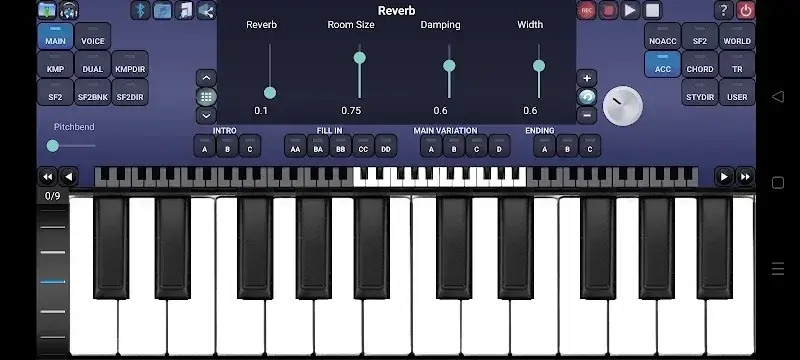 Tangkapan layar Arranger Keyboard 4