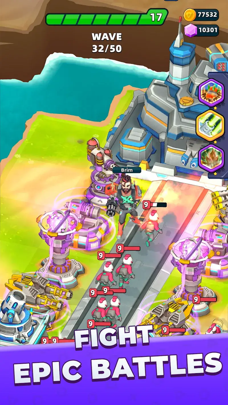Tangkapan layar 2 Raid Rush: Tower Defense TD