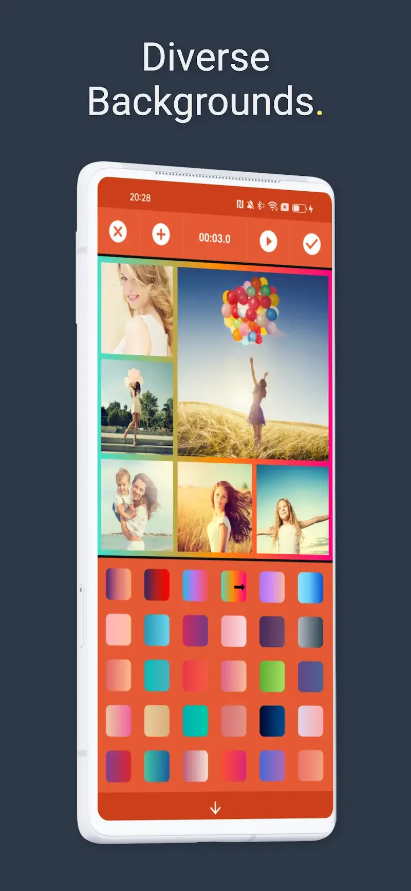 ภาพที่สองจากแอป Video Collage Maker: Mix Videos
