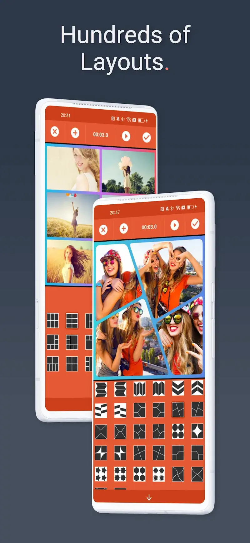 ตัวอย่างแรกของ Video Collage Maker: Mix Videos