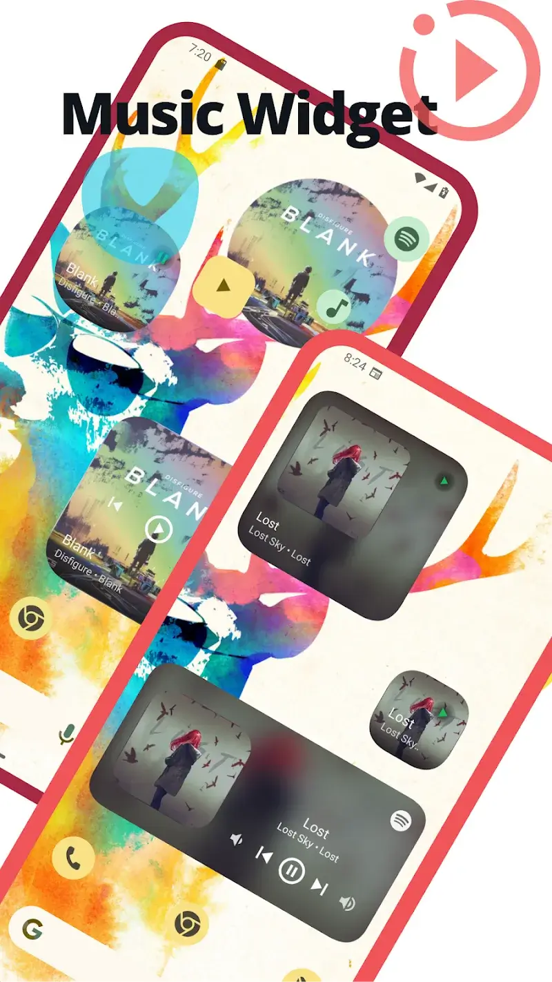 Music Widget Android screenshot 1