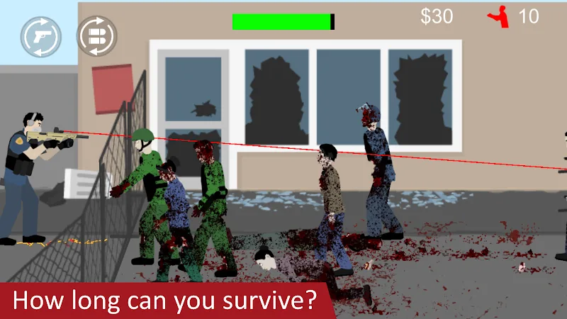 Captura de tela 5 de Flat Zombies