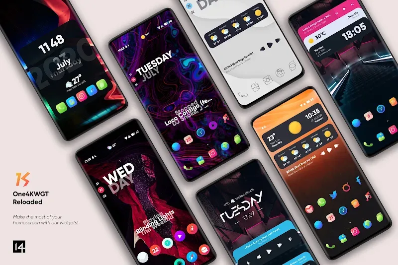 Imagem de visualização 2 do One4KWGT Reloaded