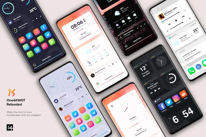 Imagem de visualização 3 do One4KWGT Reloaded