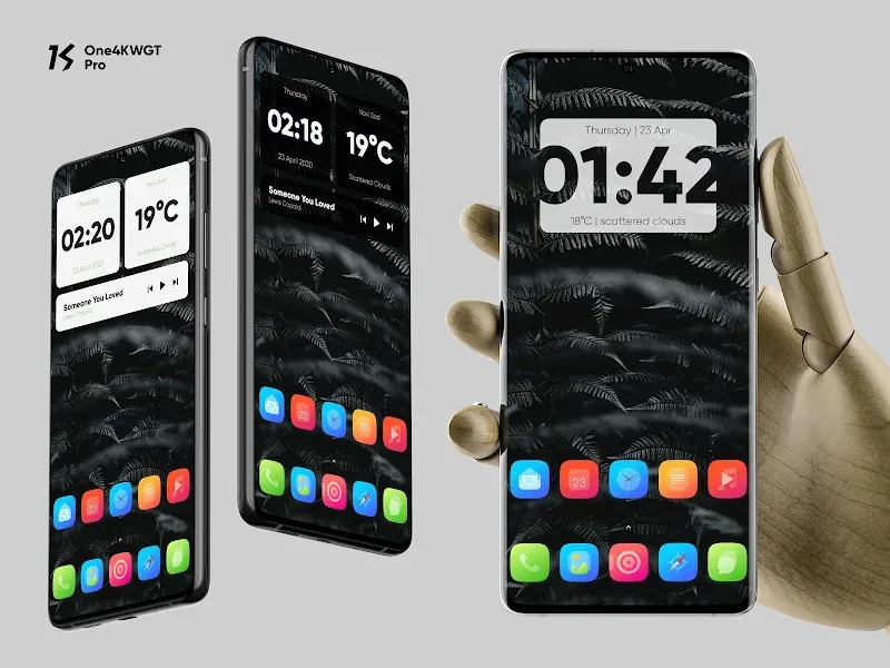 Pré-visualização 4 do One4KWGT Pro