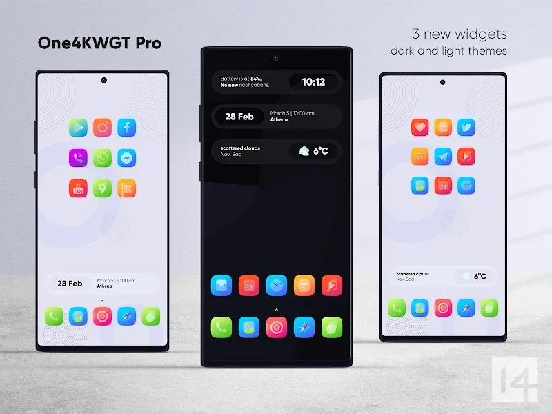 Pré-visualização 6 do One4KWGT Pro