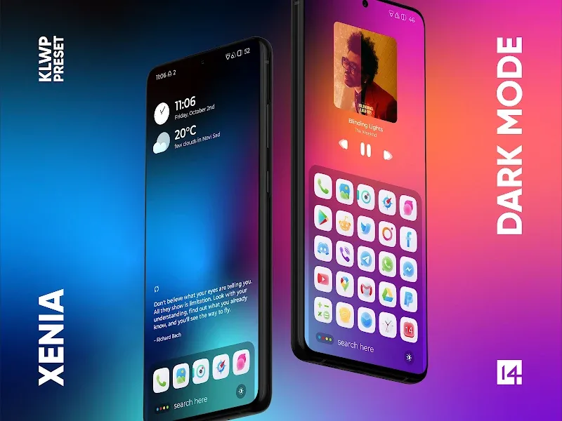 Main Interface Preview of One4KLWP Pro