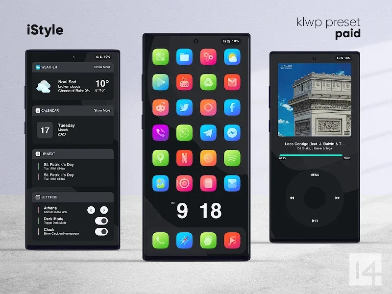 Feature Overview Image for One4KLWP Pro