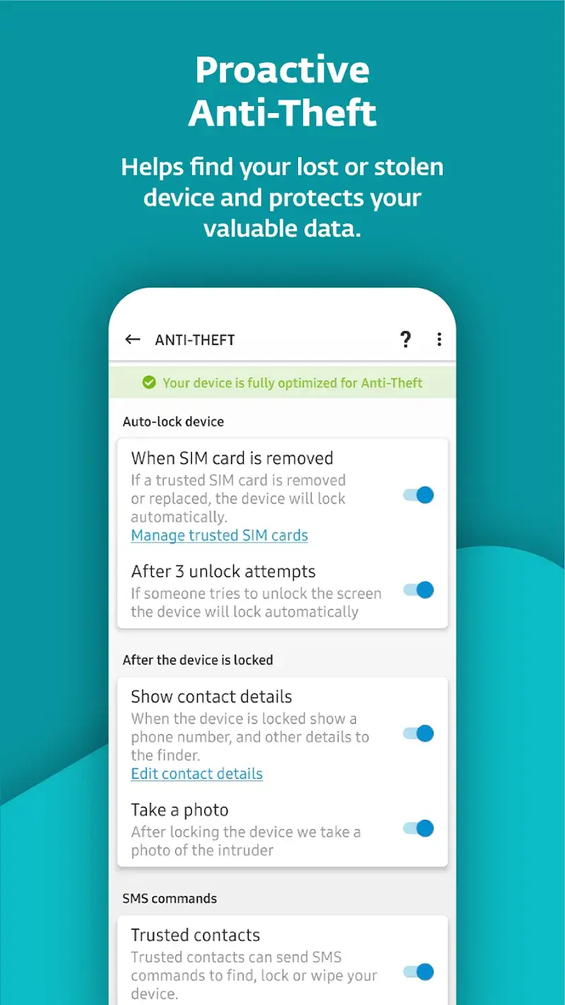Captura de tela 5 do ESET Mobile Security Antivirus