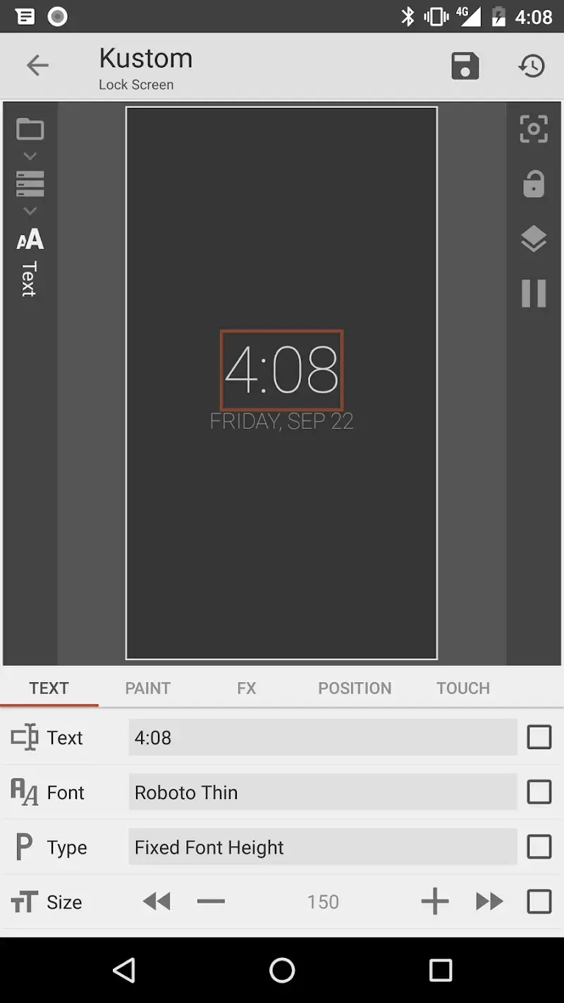 Capture d'écran 2 de KLCK Kustom Lock Screen Maker