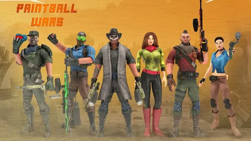 Tercera captura de pantalla de Paintball Shooting Game 3D