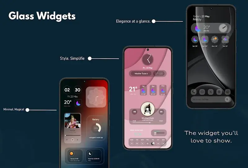 Glass Widgets screenshot 3