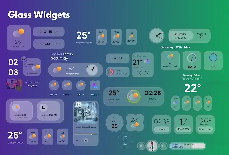 Glass Widgets screenshot 5