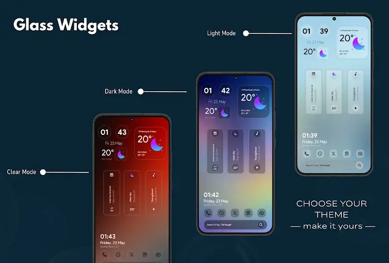 Glass Widgets screenshot 2
