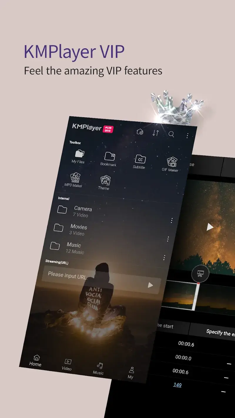Tangkapan layar 1 KMPlayer Plus
