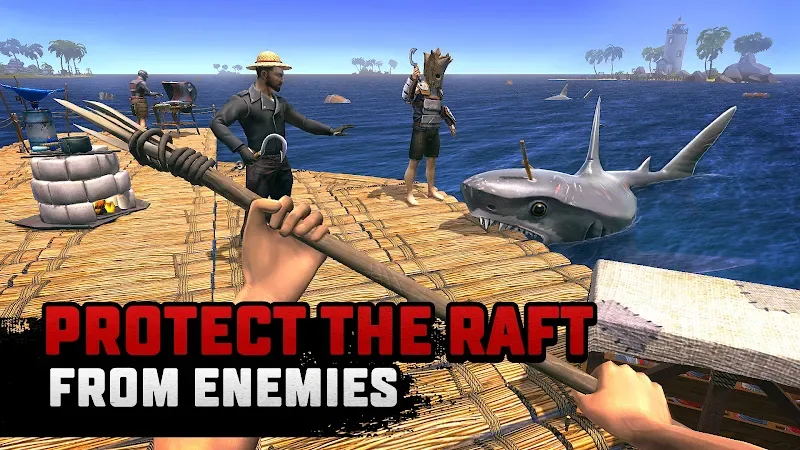 Captura de tela 3 de Raft Survival