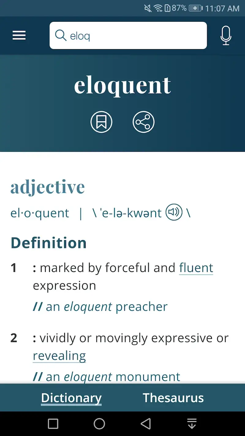 ภาพหน้าจอ Merriam - Webster Dictionary MOD APK 3