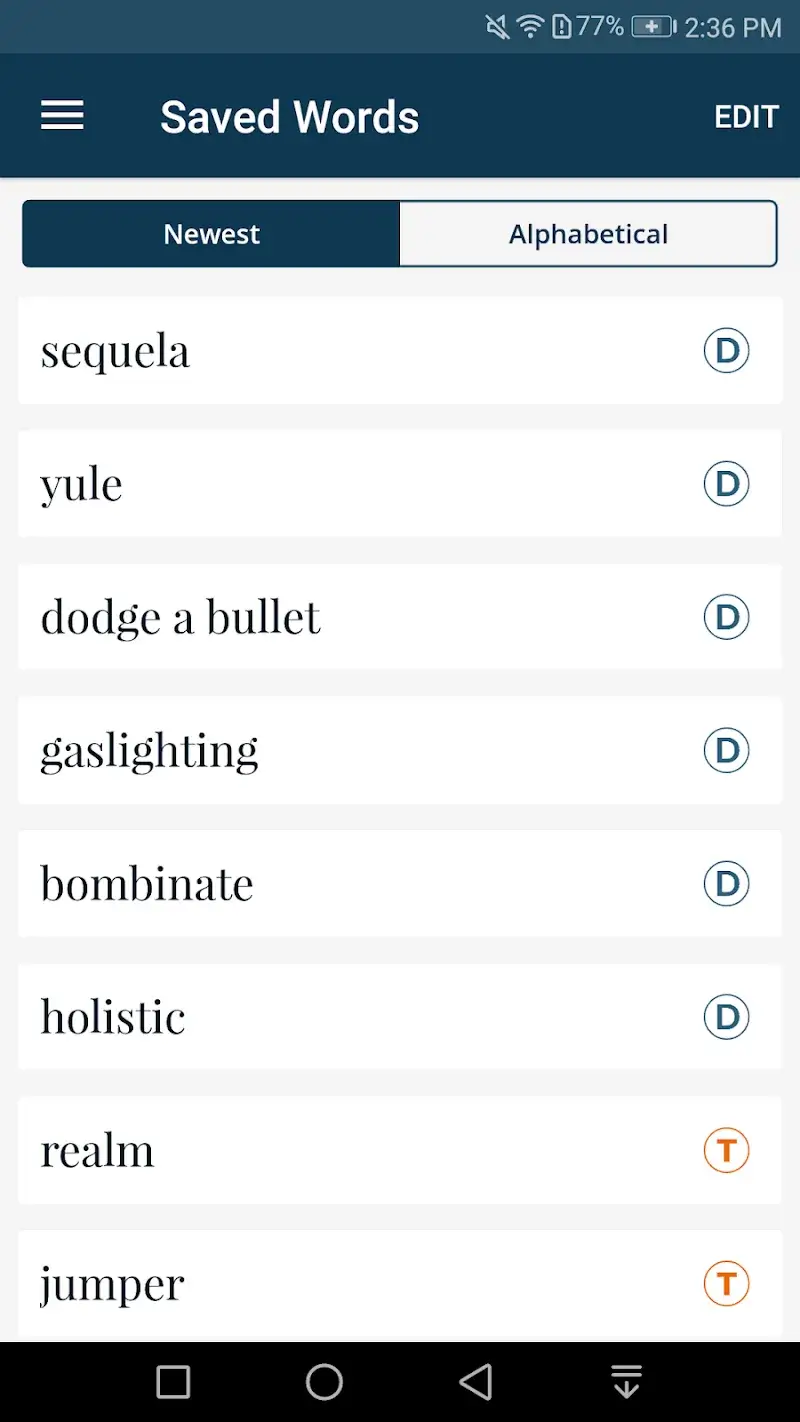 ภาพหน้าจอ Merriam - Webster Dictionary MOD APK 6