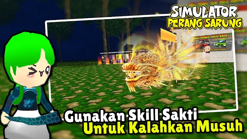 Captura de tela 5 de Simulator Perang Sarung 3D