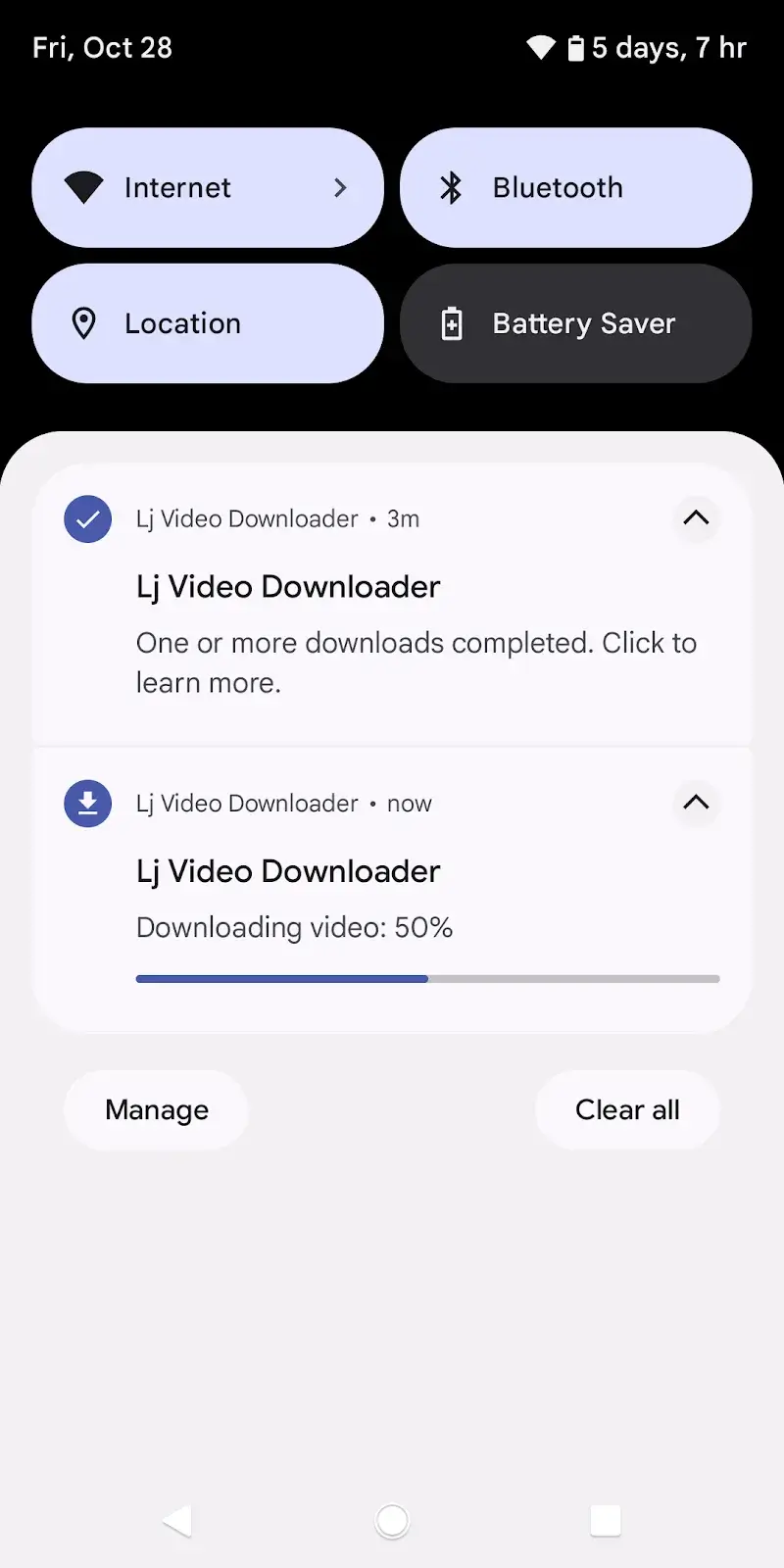 Captura de tela 5 do Lj Video Downloader