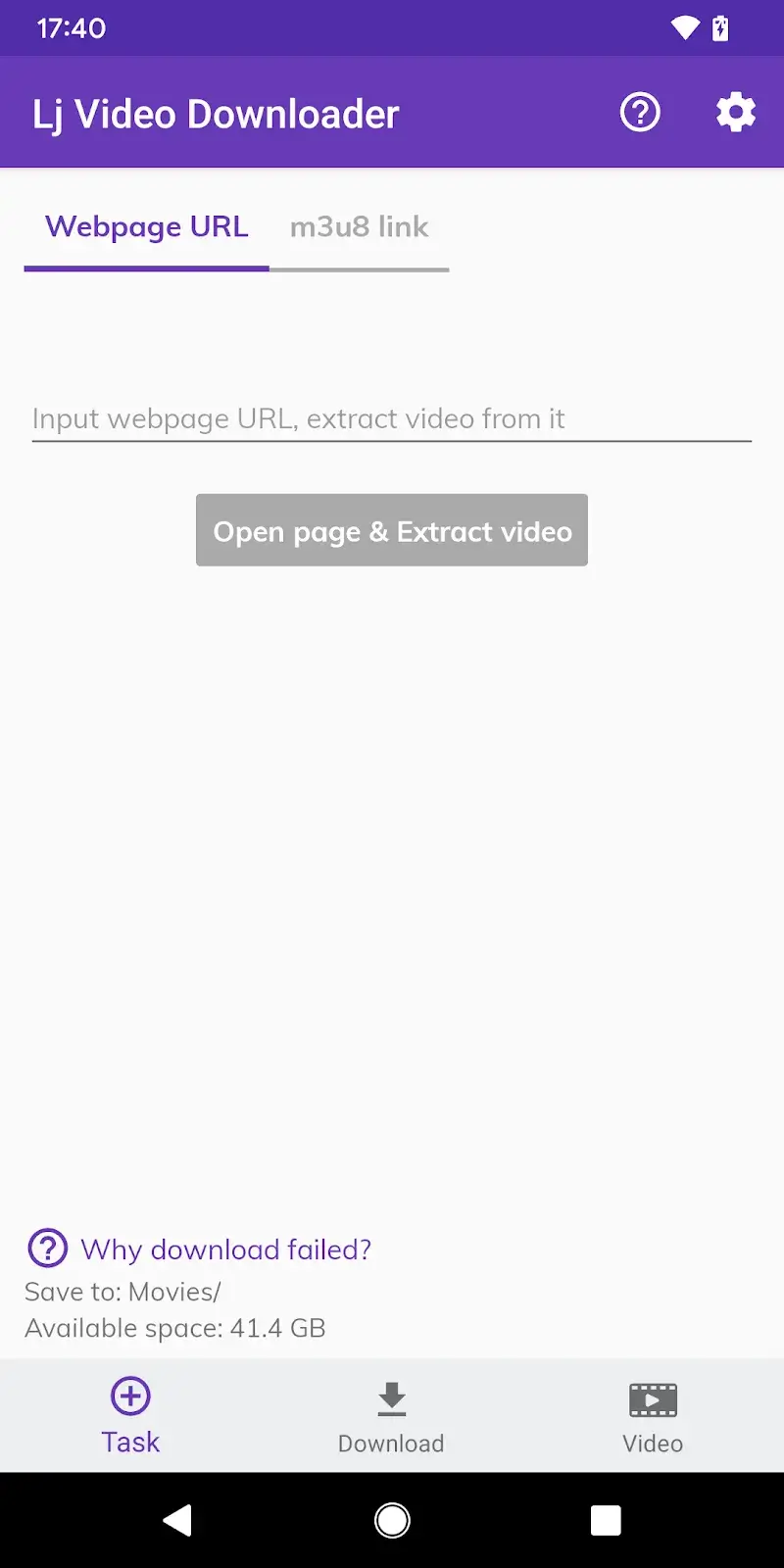 Captura de tela 1 do Lj Video Downloader