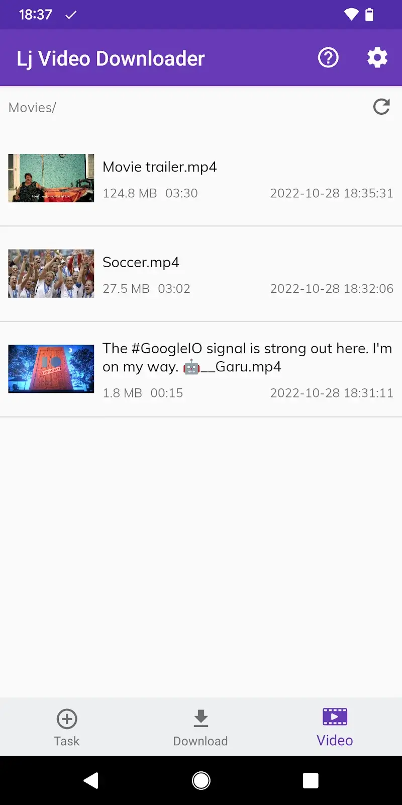 Captura de tela 6 do Lj Video Downloader