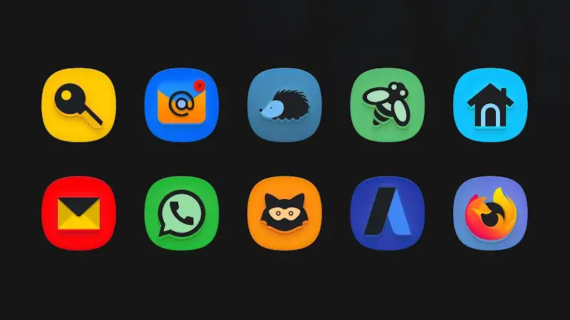 Capture d'écran 6 du pack d'icônes SuperBlack