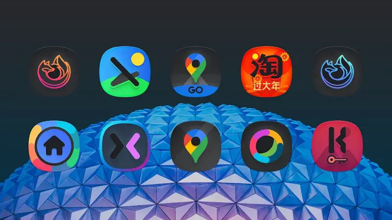 Capture d'écran 4 du pack d'icônes SuperBlack