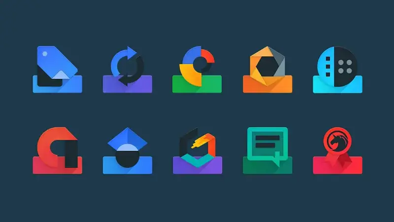 Captura de tela 2 do Ombre Icon Pack