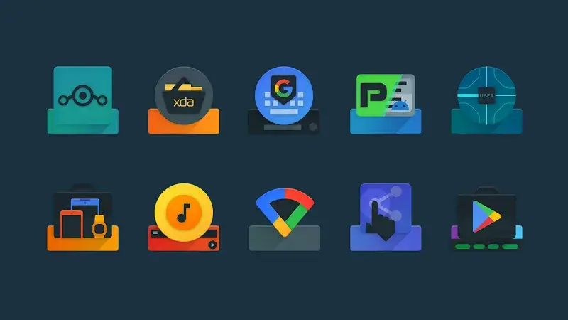 Captura de tela 4 do Ombre Icon Pack