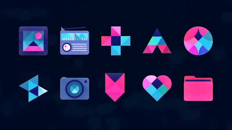 Tangkapan layar 6 Black Stallion Icon Pack