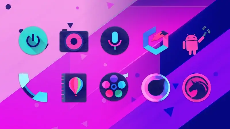 Tangkapan layar 5 Black Stallion Icon Pack