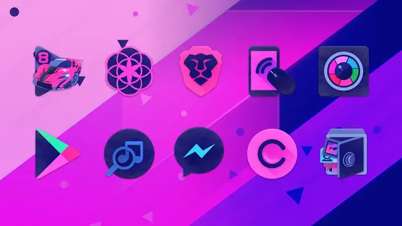 Tangkapan layar 4 Black Stallion Icon Pack