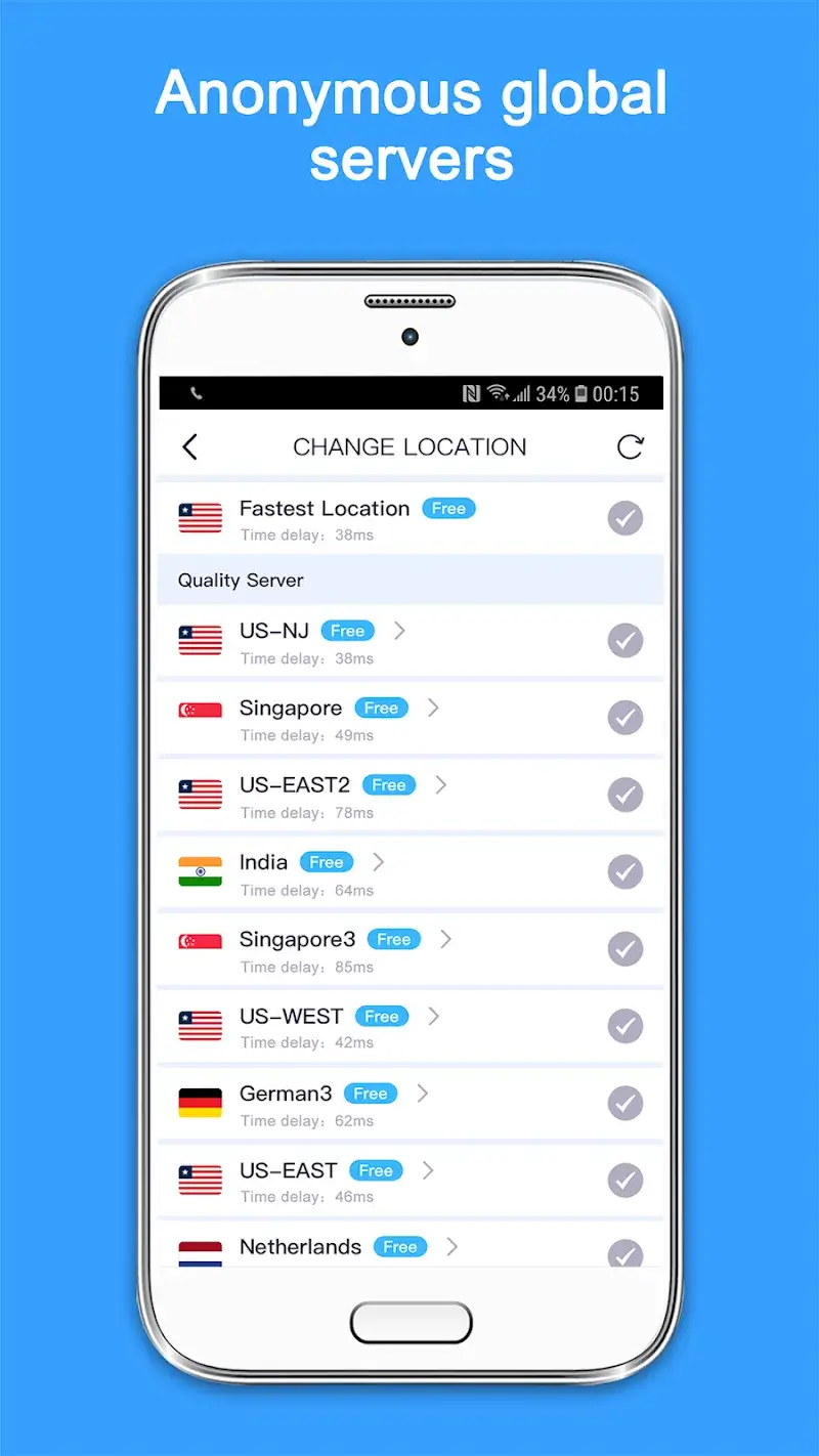 Captura de pantalla 2 de VPN Super Unlimited Proxy