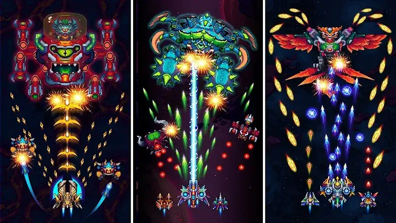 Screenshot gameplay Galaxiga 6