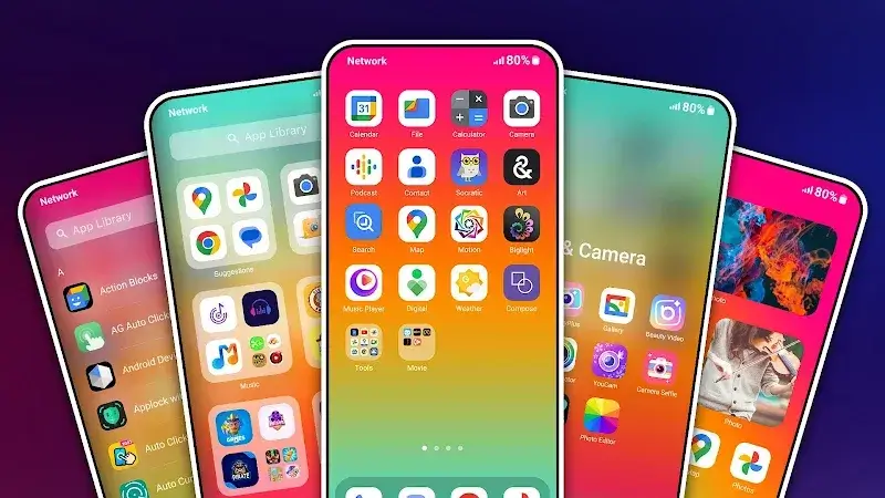 HiPhone Launcher, Phone 15 Screenshot 2