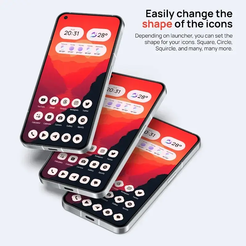 Lena Adaptive: Icon Pack screenshot 4