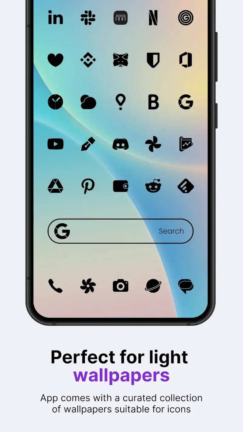 Capture d'écran 2 de Lena Black - Glyph Icon Pack
