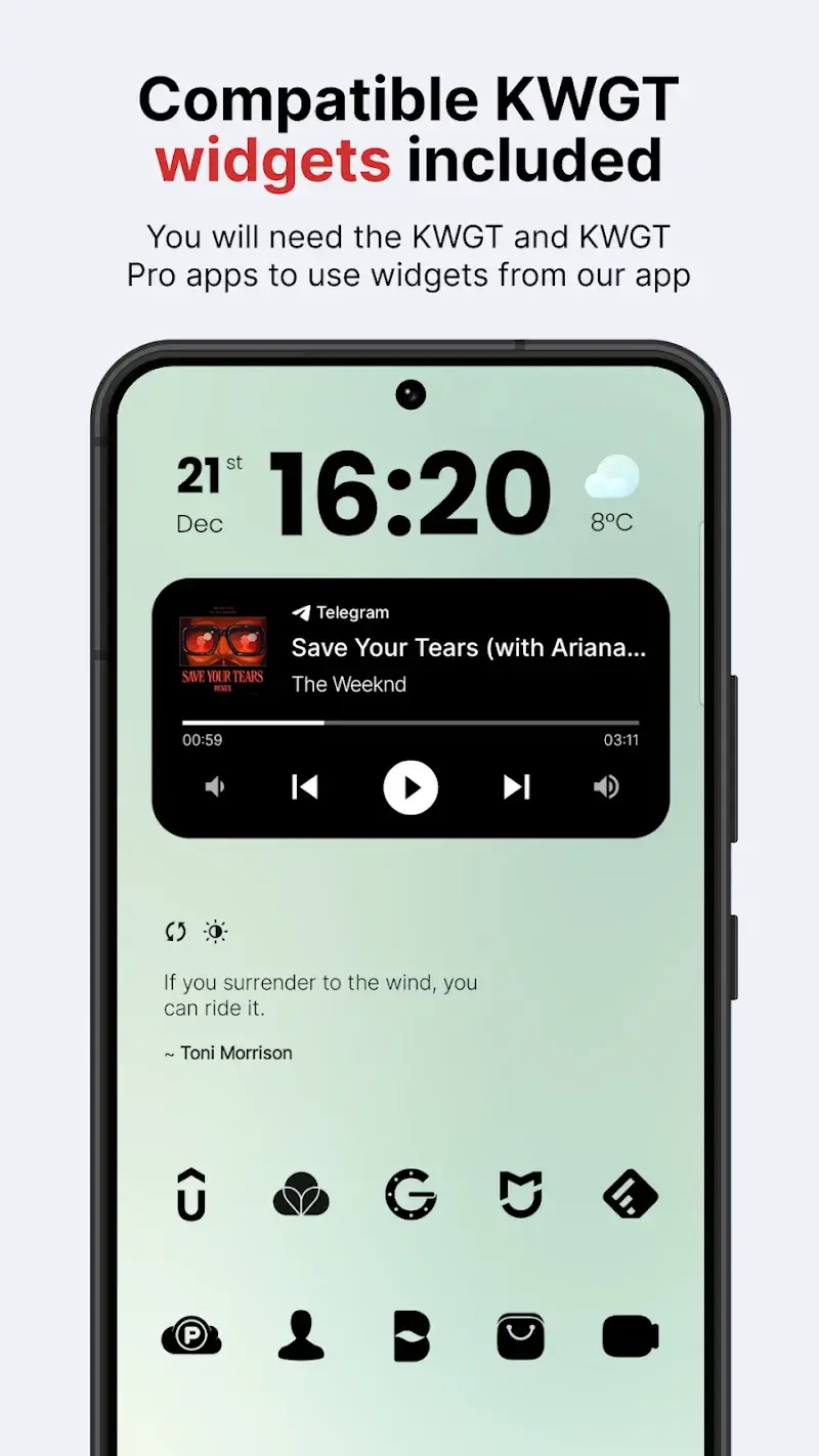Capture d'écran 3 de Lena Black - Glyph Icon Pack