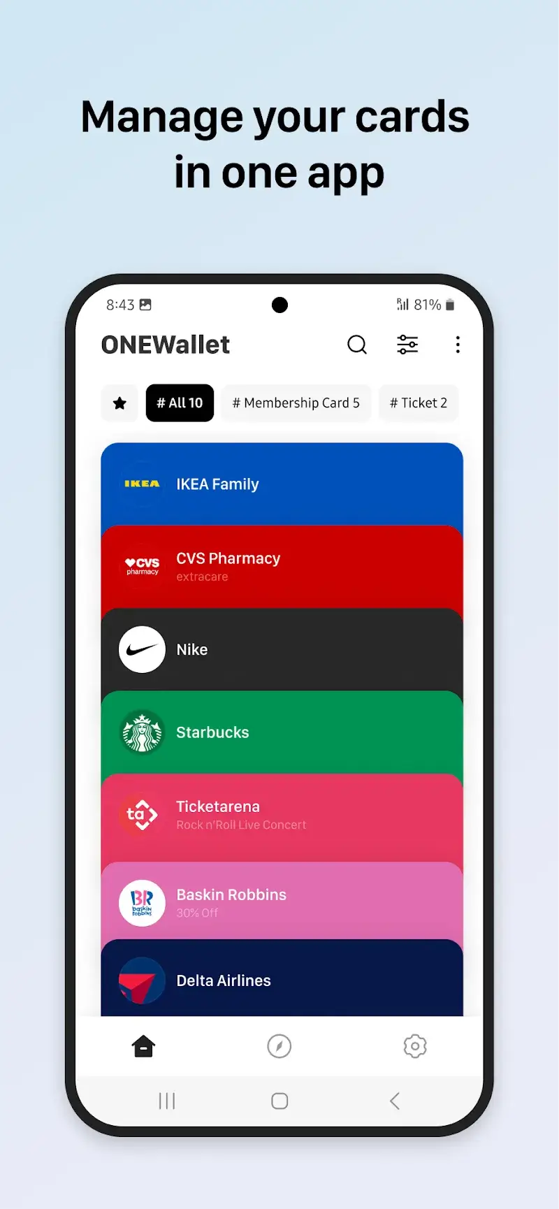 ONEWallet screenshot 2