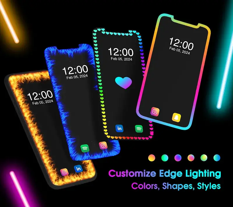 Edge Lighting: LED Borderlight 스크린샷 1