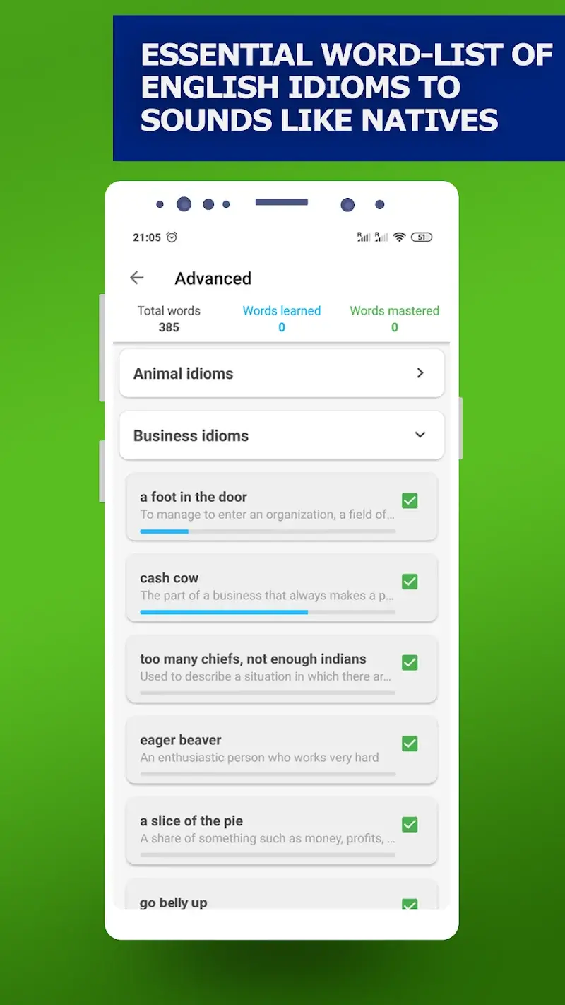 English Idioms & Slang Phrases screenshot 3