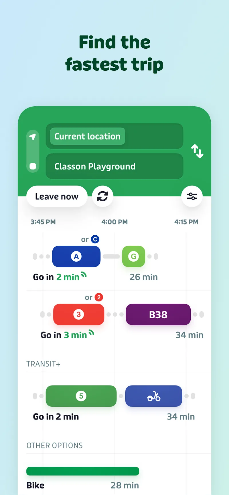 Tangkapan layar Transit 3