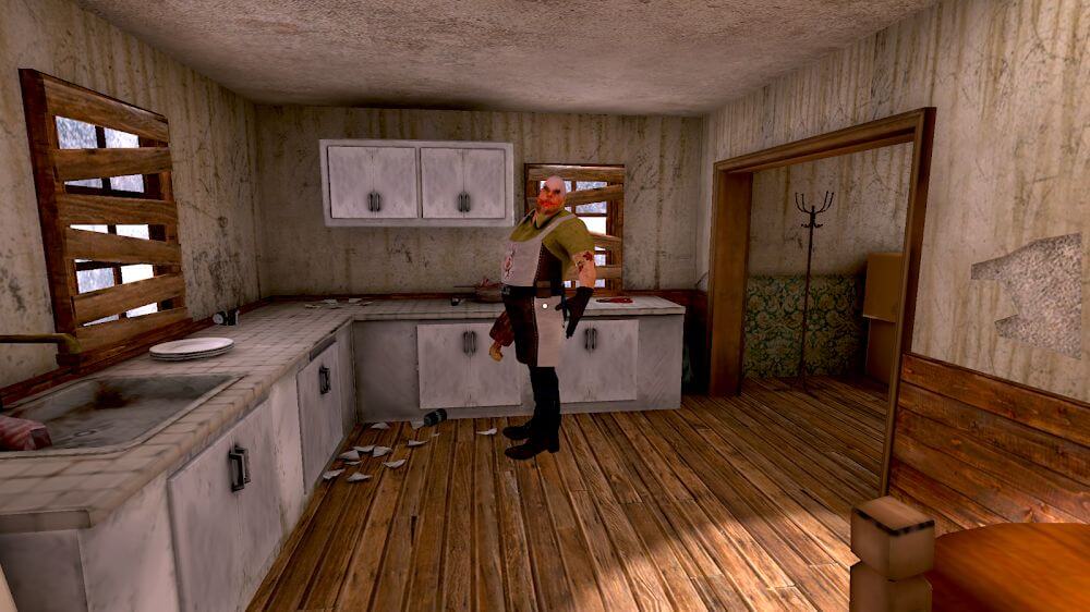 ภาพสกรีนช็อตในเกม Mr Meat: Horror Escape Room 3