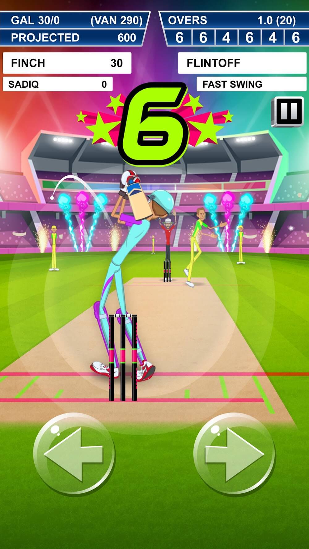 Скриншот геймплея Stick Cricket Super League 7