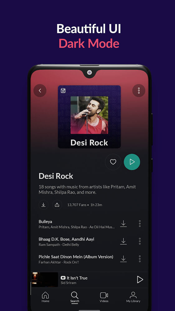 Скриншот приложения JioSaavn 4