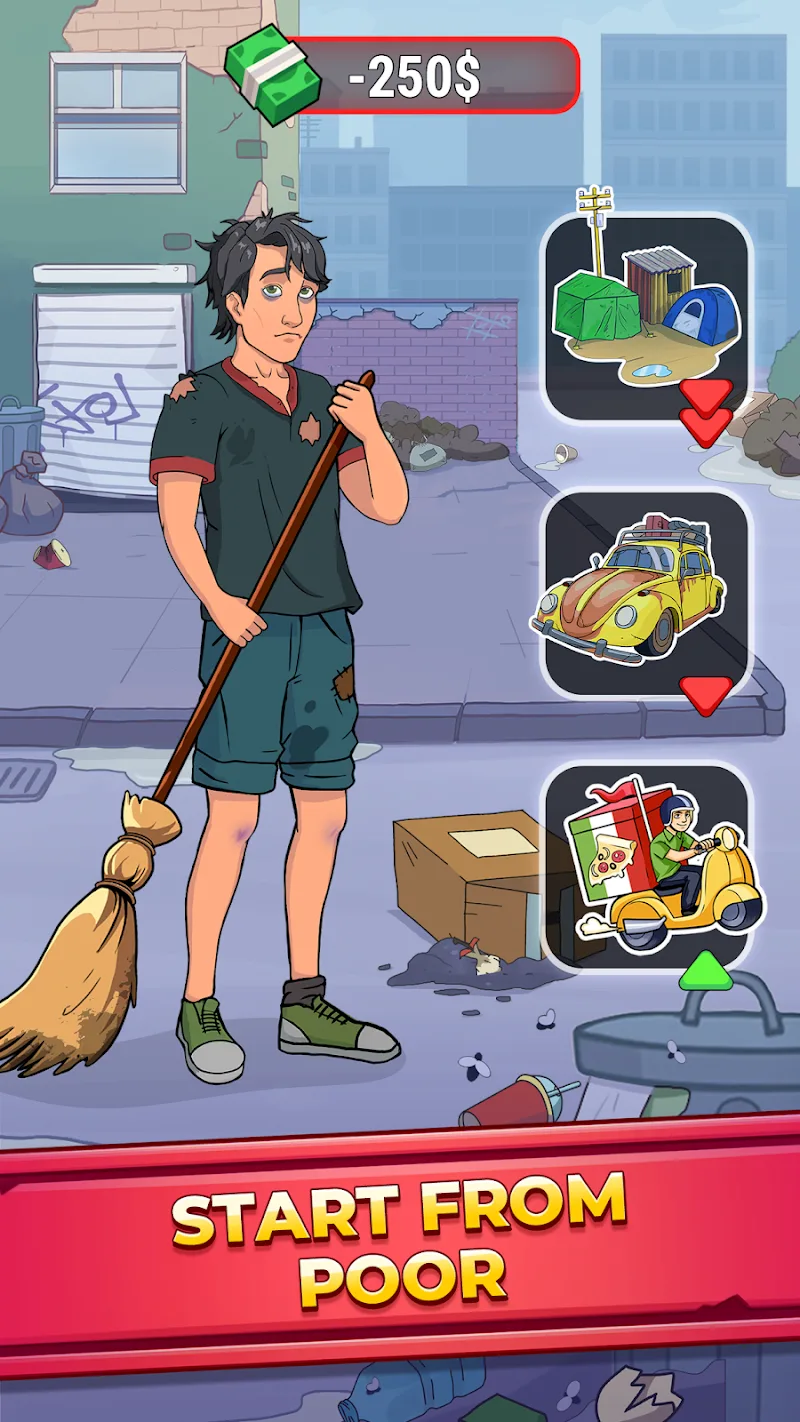 Rich Inc. Idle Life Simulator capture d'écran 2