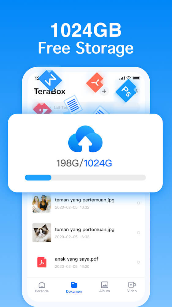 Cuplikan layar Terabox 3