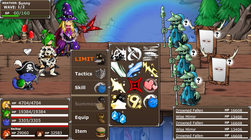 Captura de pantalla del gameplay de Epic Battle Fantasy 5 3