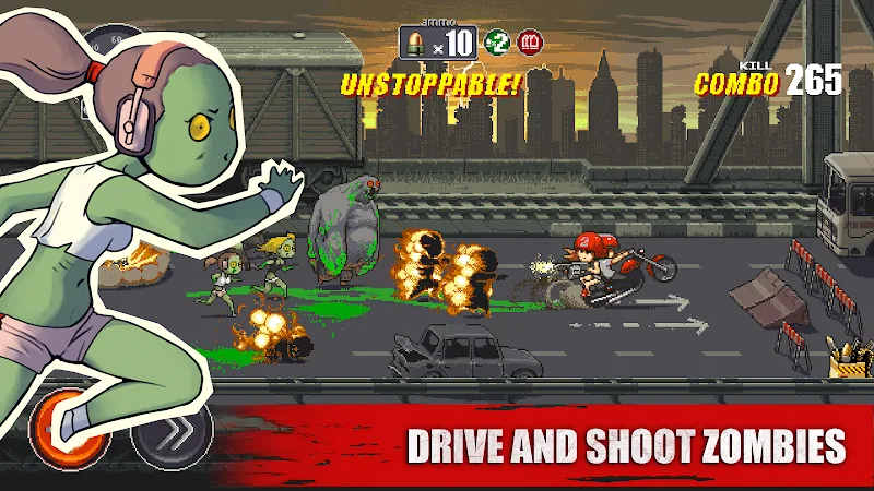 Captura de acción de Dead Ahead Zombie Bike Racing 3